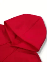 Solid Red Men's Heavy Gauge Hoddie
