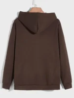 Solid Chocolate Men's Hoddie (Heavy Gauge Fabric)