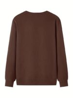 Solid Mocha (Dark Brown) Men's Sweatshirt