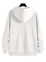 Premium White Zip-up Men's hoddie