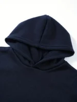 Premium Solid Navy Blue Men's Hoddie
