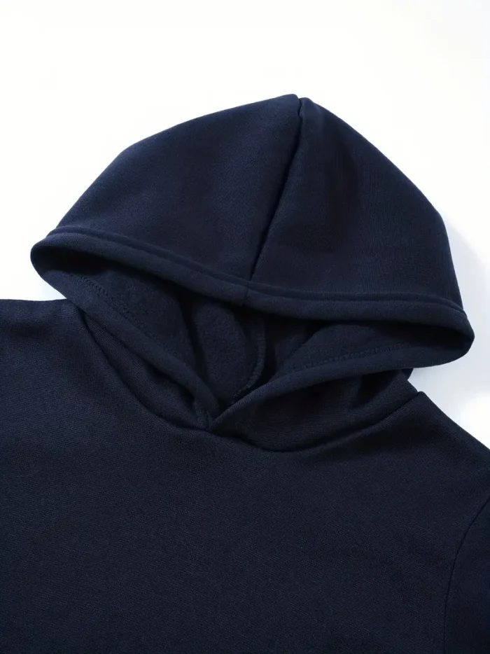 Premium Solid Navy Blue Men's Hoddie