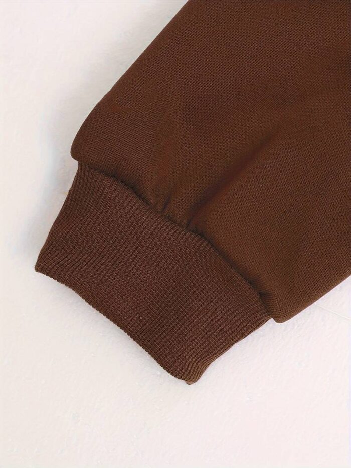 Solid Chocolate Men's Hoddie (Heavy Gauge Fabric)