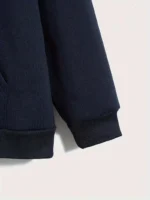 Premium Solid Navy Blue Men's Hoddie