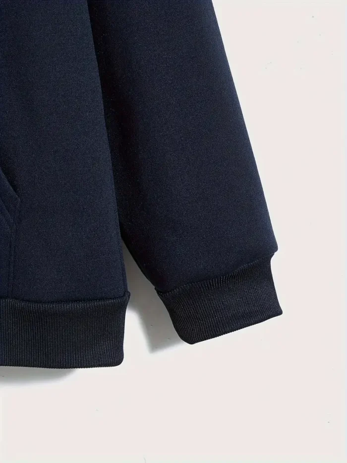 Premium Solid Navy Blue Men's Hoddie