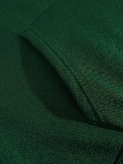 Solid Dark Green Men's Hoddie Soft & Comfy