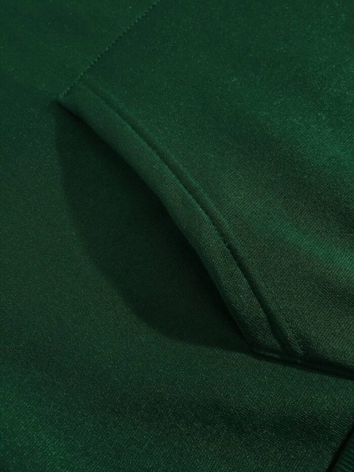 Solid Dark Green Men's Hoddie Soft & Comfy