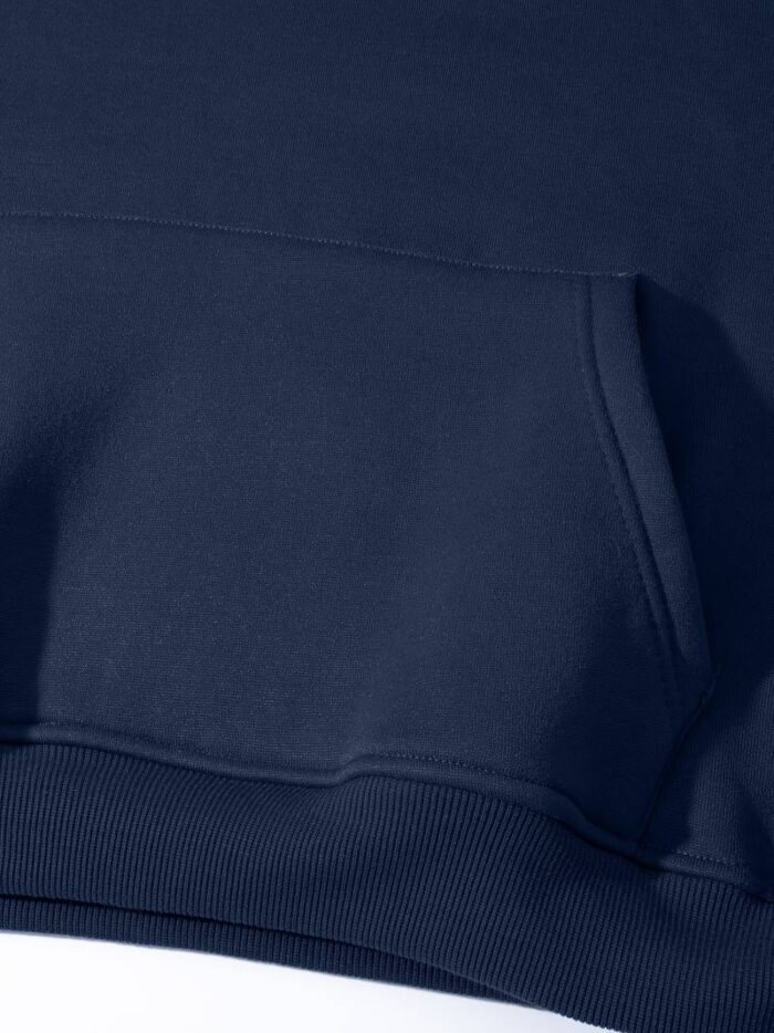 Premium Solid Navy Blue Men's Hoddie