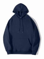 Premium Solid Navy Blue Men's Hoddie
