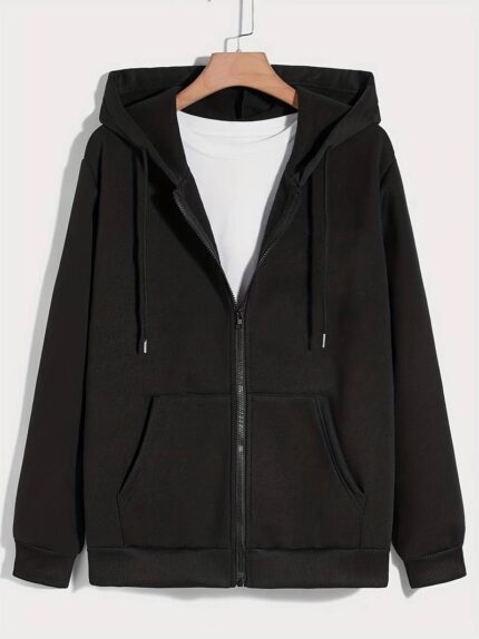 Black Zipper Men's Hoddie Premium Soft & Comfy