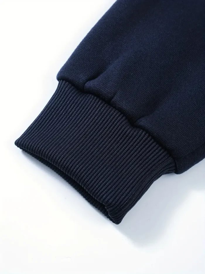 Premium Solid Navy Blue Men's Hoddie