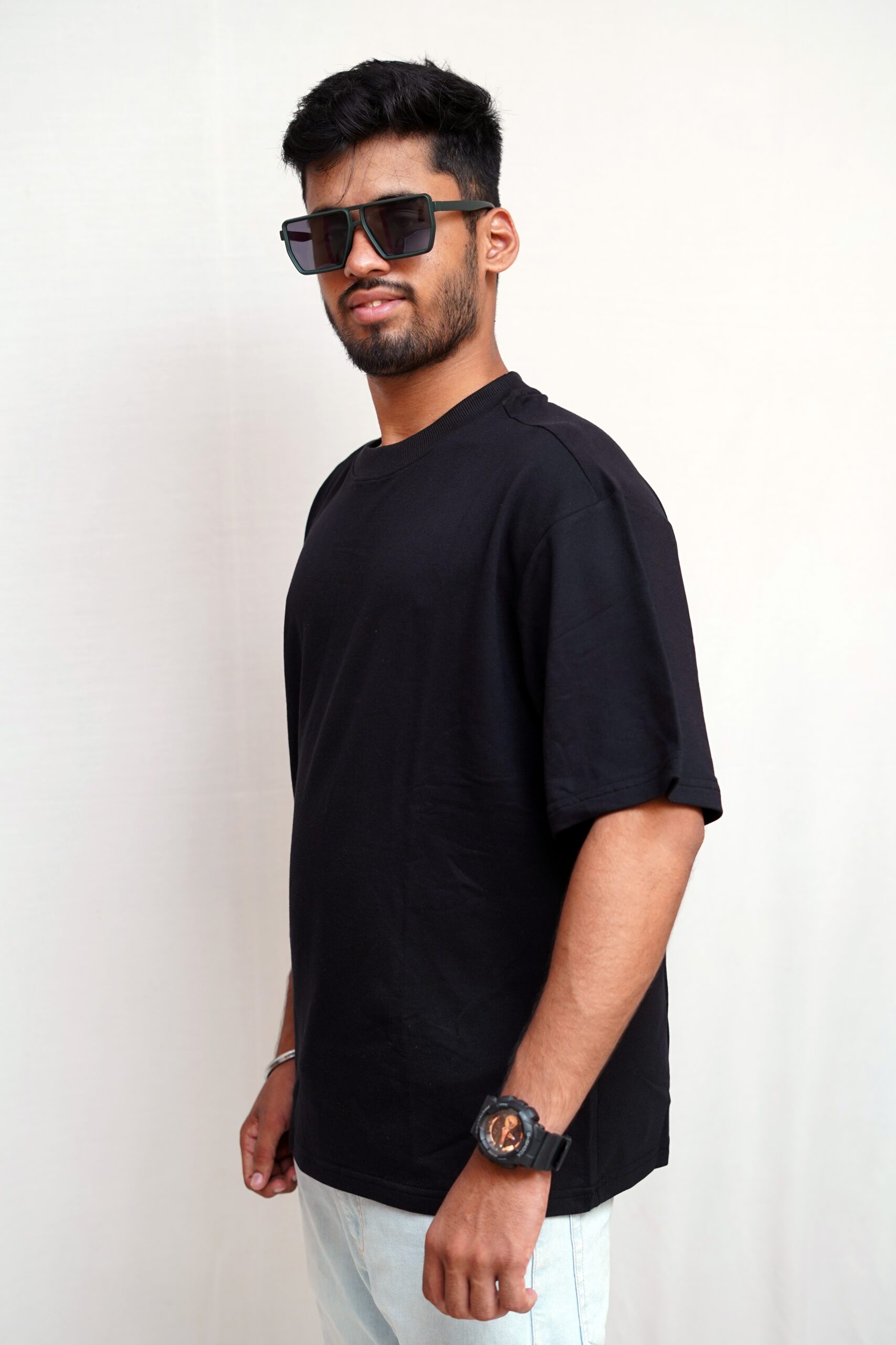 Premium Black Men's Oversized T-shirt