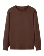 Solid Mocha (Dark Brown) Men's Sweatshirt
