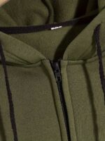 Dark Olive Green Zip-Up Men's Hoddie Premium Soft & Comfy