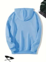 Premium Sky Blue Men's Hoddie ( Premium Gauge Fabric )
