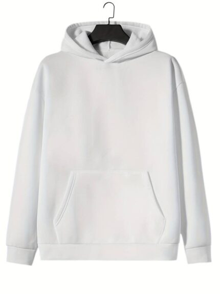 Premium White Men's Hoddie ( Heavy Gauge Fabric