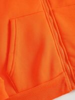 Premium Tangerine Men's Zip-up Hoddie
