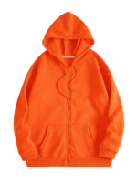 Premium Tangerine Men's Zip-up Hoddie