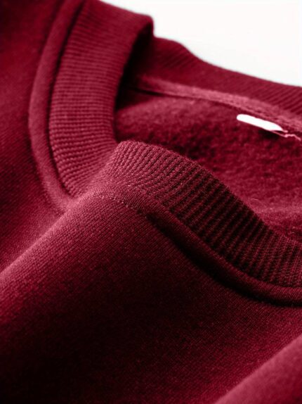 Solid Maroon Men's Sweatshirt