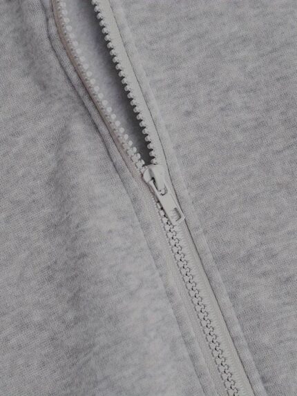 Grey Zip-Up men's Hoddie Soft & Comfy