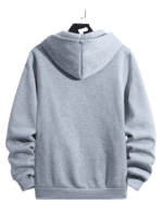 Grey Zip-Up men's Hoddie Soft & Comfy